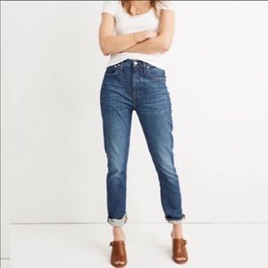 Madewell High Rise Slim Boy Jean Denim Pants 27